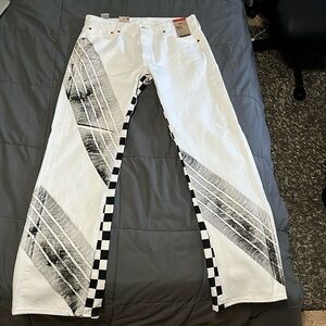 Brand new Levi 501 Men’s Jeans. Special edition customized for F1.